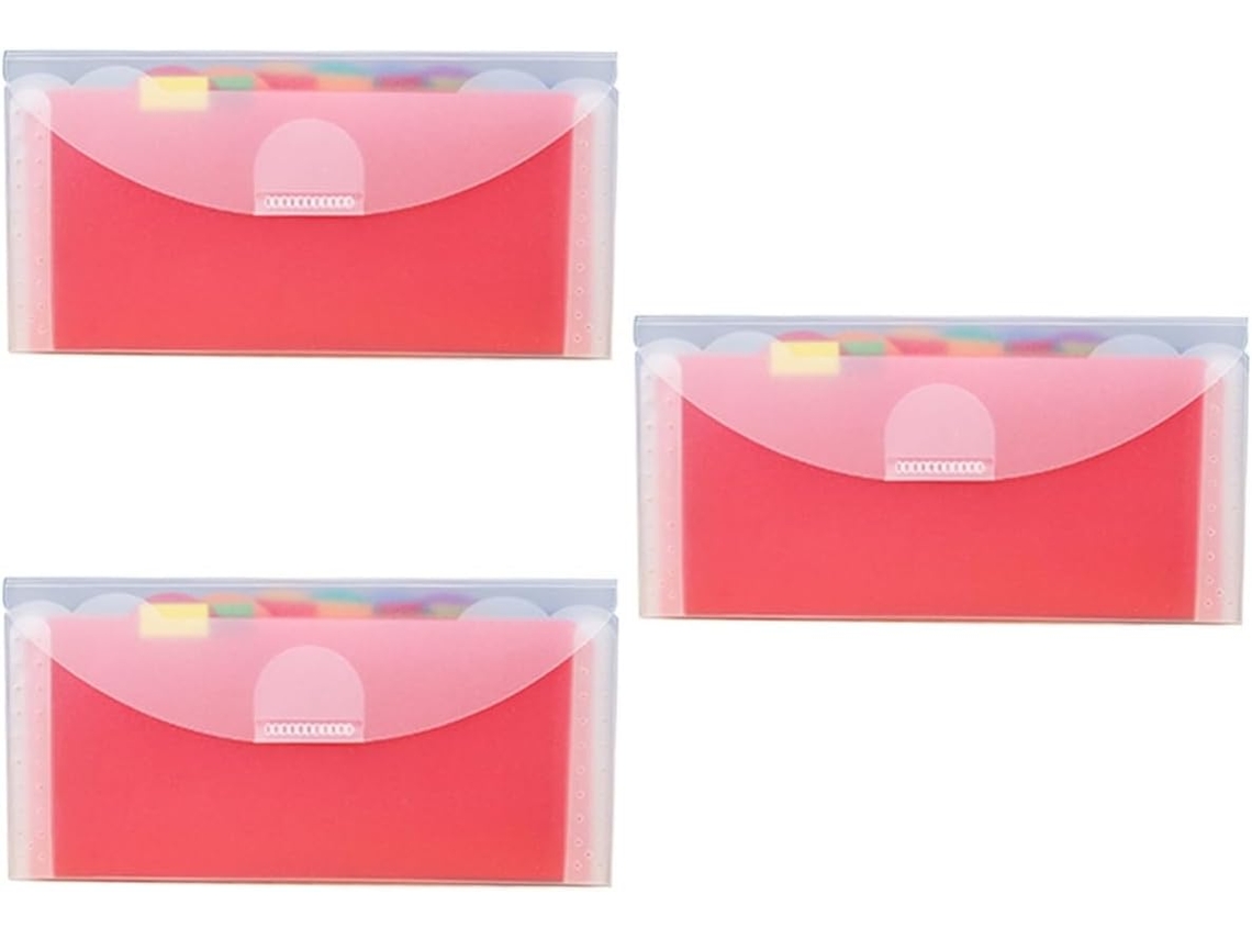 Organizador De Pastas Com 3 Peças E Vários Bolsos, Pasta De Grande Capacidade Para Recibos E Documen Gokoco