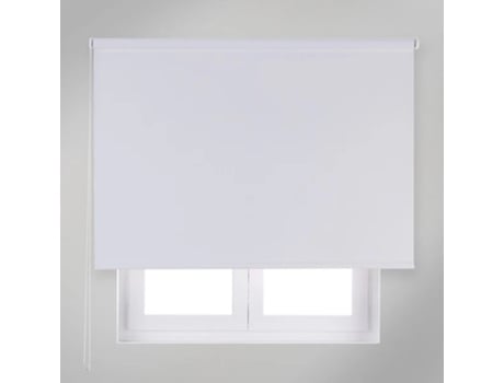 Cortina de Rolo Blackout Branco 150 x 180 cm - Individual