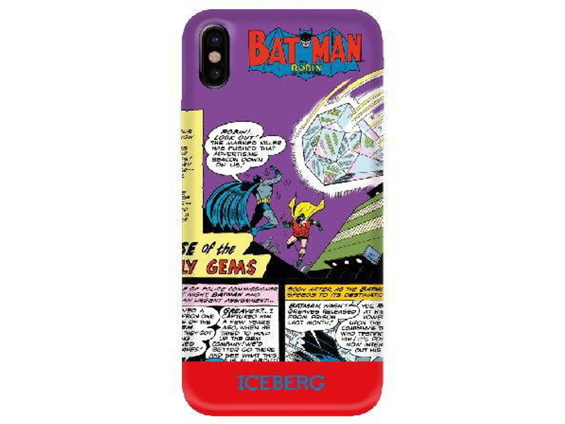 Capa iPhone X, XS ICEBERG Batman Roxo