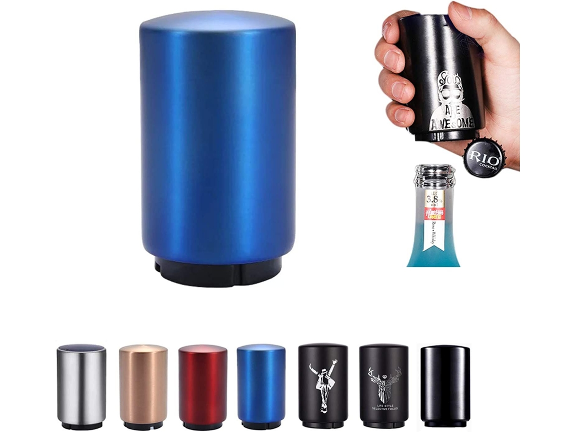 Abridor De Garrafas Magnético Automático Em Aço Inoxidável(1 Unidade), Abridor De Garrafas Por Pressão Para Vinho, Cerveja E Refrigerante