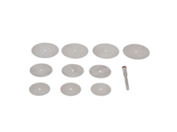 Conjunto de 11 ferramentas de corte duráveis para PVC, plástico e metal com acessórios substituíveis.