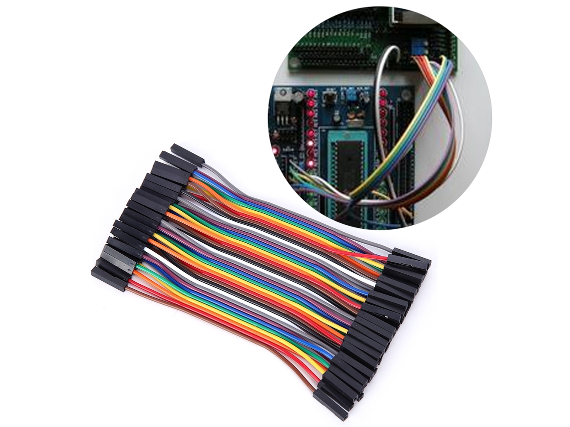 Laxiscreed Cabos De Ligação Feminino A Feminino Para Computadores E Electrónica, Multicoloridos