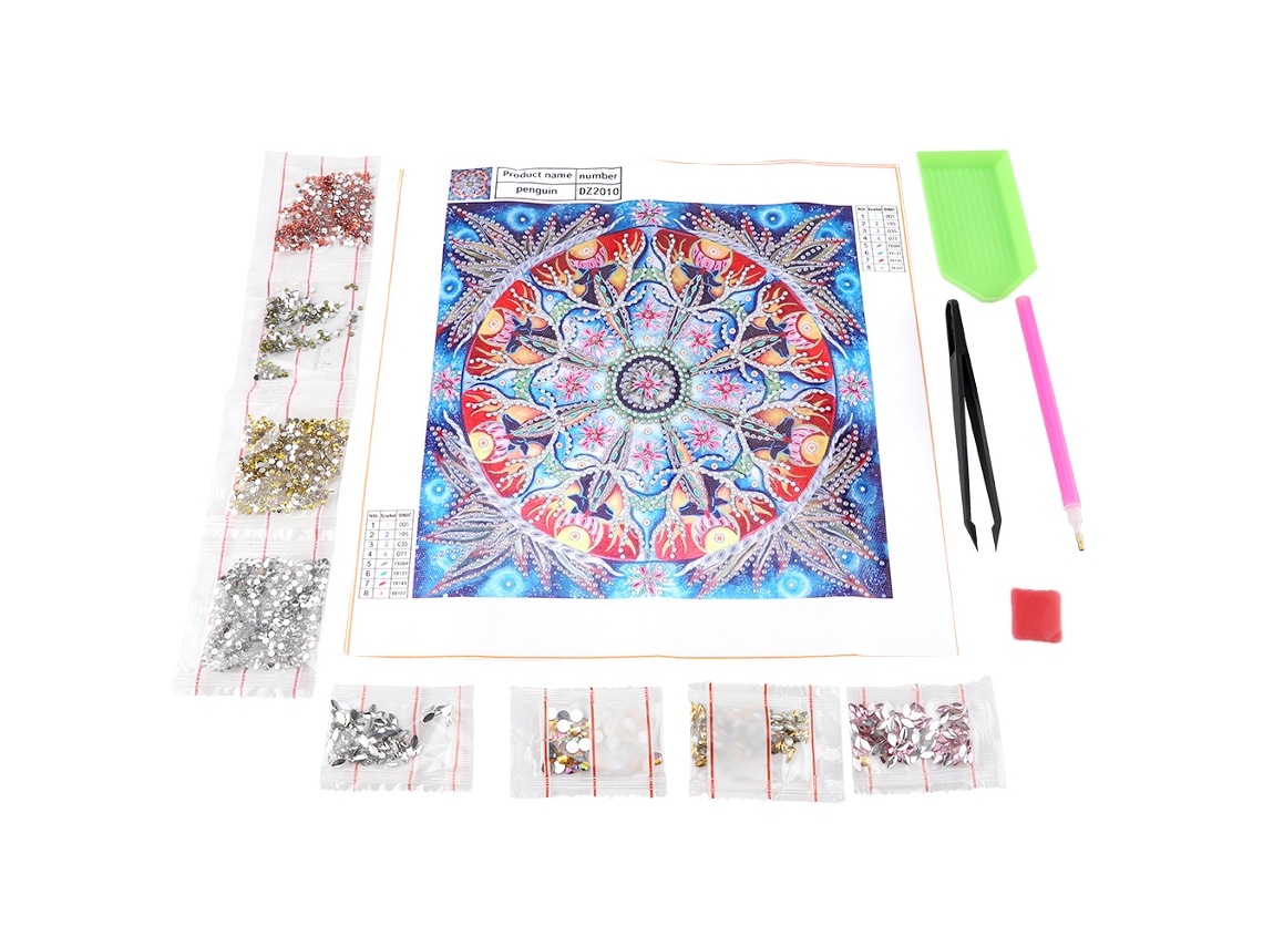 Pintura com Diamantes Faça Você Mesmo (Criação Completa com Diamantes e Strass Modelado)