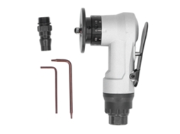Mini retificadora pneumática manual de 45° para corte linear e rebarbação em arco.