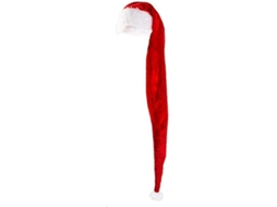 Chapéu de Natal Xxl, Pai Modelo Extra Longo, com Pompom Macio, Ideal para Fantasias e Festas Temáticas, Ergonômico, Uso Diário STELASPLEN