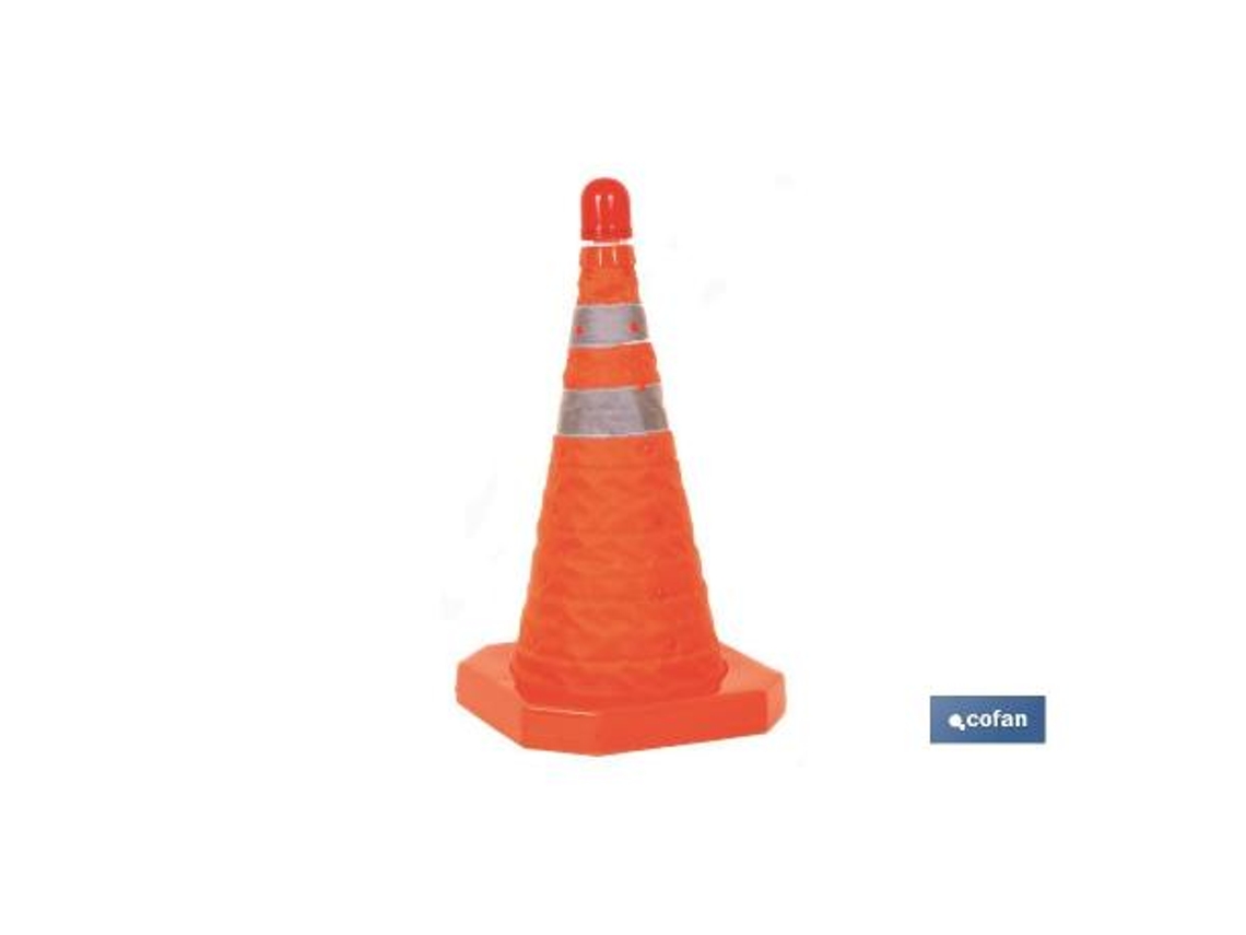 Cono plegable s/luz 50 cms