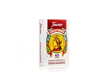 Cartas De Baralho Baralho Espanhol 100 Plástico 40c Heraclio Fournier