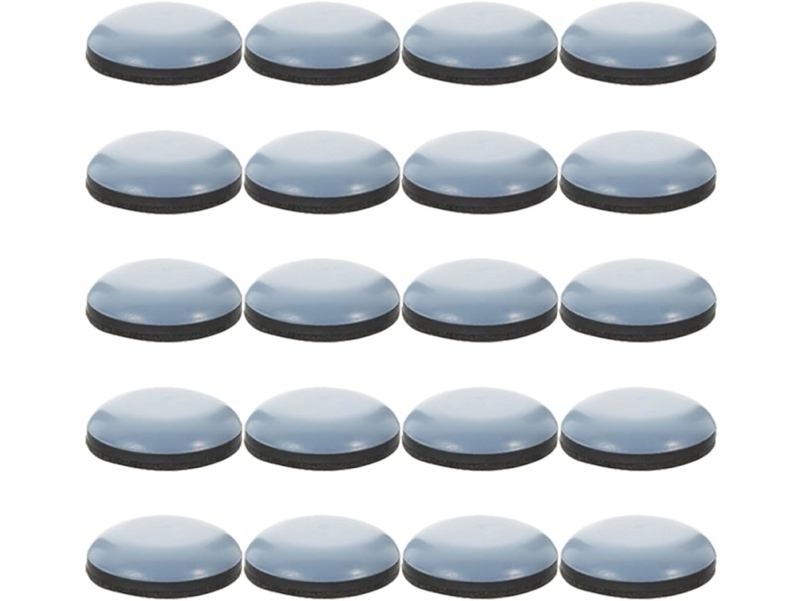 Deslizadores Redondos Autoadesivos De Ptfe Para Mesas E Móveis, 24 Peças