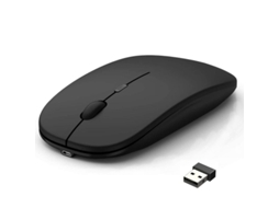 Rato sem fio recarregável para laptop, computador, PC, com clique silencioso, casa e escritório, Linjou