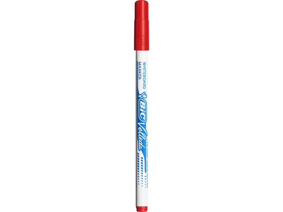 BIC Marcador para Quadro Branco Ponta Fina Traço 1,5 Mm Tinta Vermelha