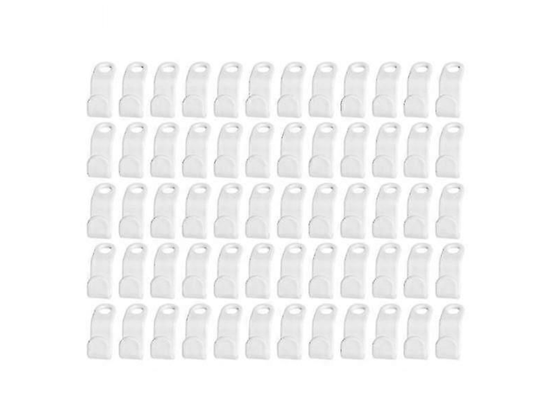 60 Ganchos Para Cabides - Branco Branco