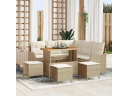 Vidaxl Conjunto De Sofá De Jardim 9 Unid. 8-número De Lugares
