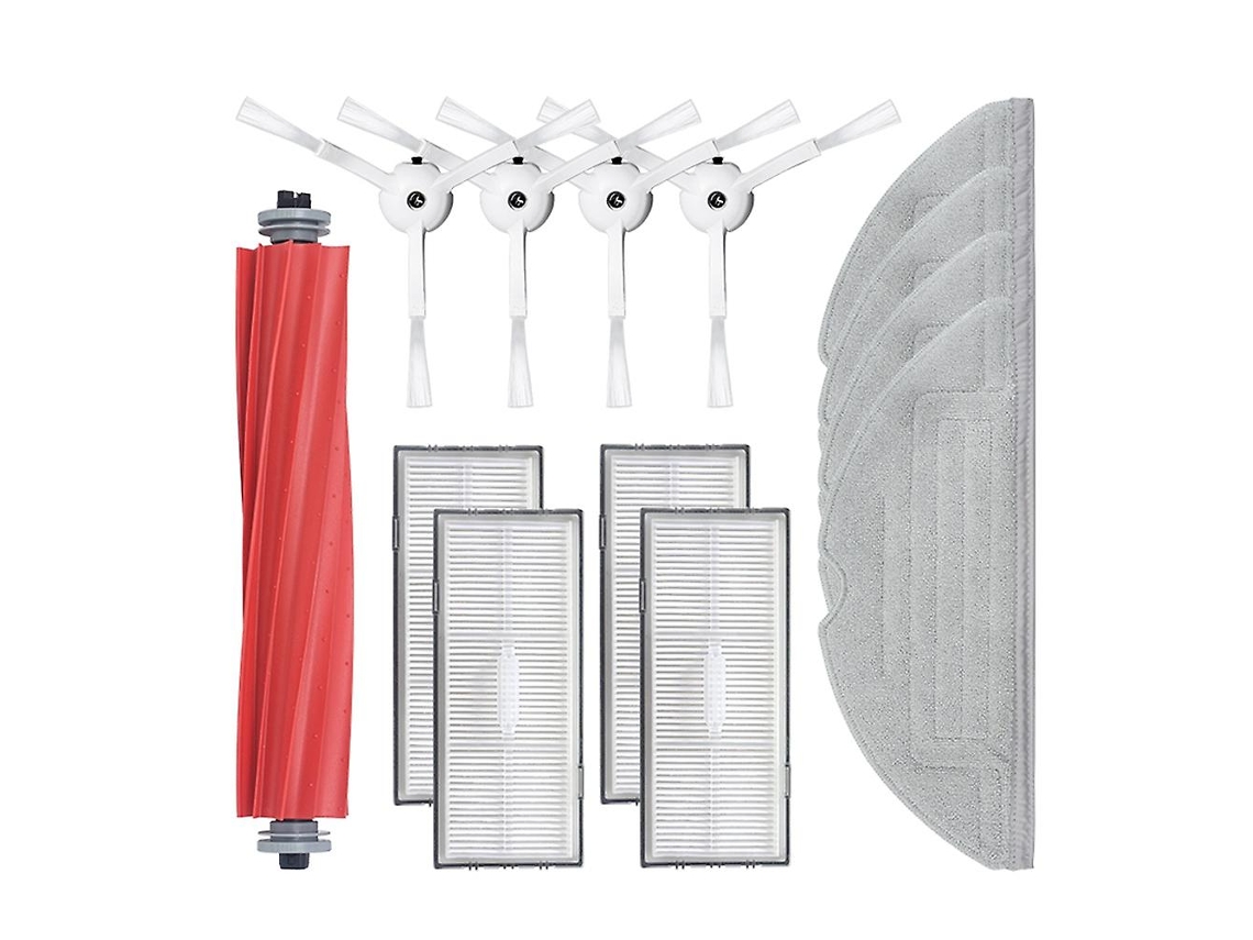 Kit de Substituição de 13 Peças para Pano de Esfregão de Filtro de Escova Lateral Principal Roborock