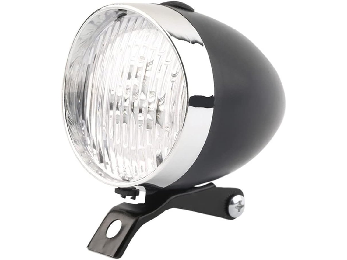 Farol De Bicicleta Retrô Clássico Com 3 Leds, Neblina Dianteiro Para