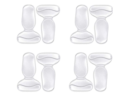 Clip de Calcanhar em Gel, Palmilha Anti deslizante para Sapatos Grandes, 4 Pares Unisex