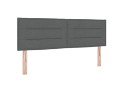 Conjunto 1 Cama Box Vidaxl Cinzento Tecido (200 X 160 Cm)