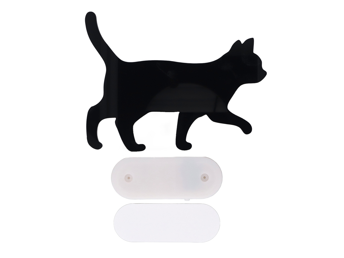 Lâmpada Noturna de Silhueta de Gato Preto com Ativação por Voz Luz Quente Decorativa