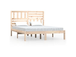 Bed Frame, Bed Frames Vidaxl Marrom Madeira De Pinho (160 X 200 Cm)