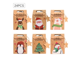 24 Sacolas De Presente, Sacolas De Papel Para Presente, Saquinhos Pequenos Para Doces Para C, 24 St
