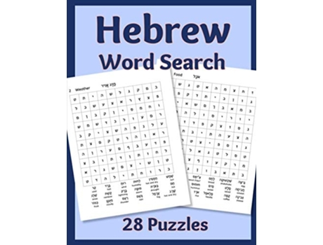Livro Hebrew Word Search de Sharon Asher e Cactus Pear Books (Inglês)
