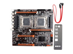 Placa-mãe De Desktop X79 Dual Socket Com 2x Usb3.0/gigabit Lan E Cabo Sata