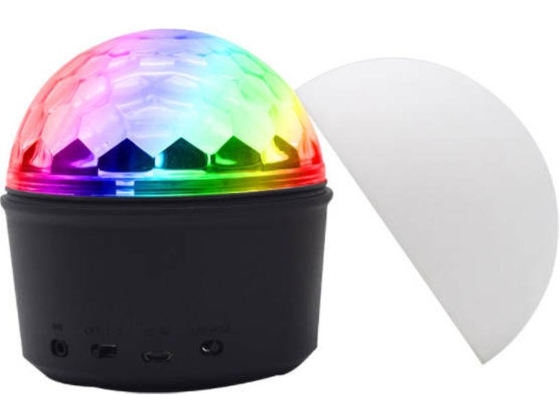 Disco Party Party Luzes De Discoteca Música Efeitos De Luz Led Com Alto Falante Bluetooth E Controle Remoto Para Disco Party Yizhood (preto)