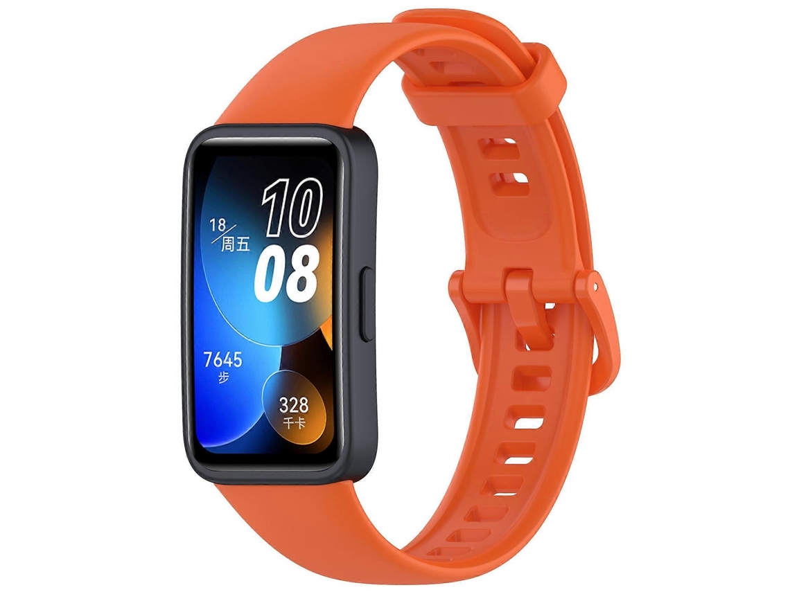 Pulseira De Silicone Colorida Com Fivela Em Cores Sólidas Para Huawei Band 10/9/8