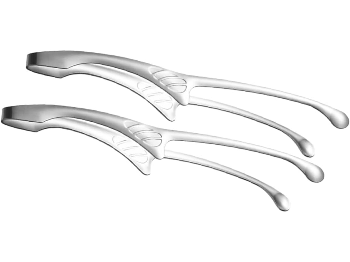 Conjunto De 2 Pinças Aço Inoxidável Bestonzon Para Buffet, Churrasco E Peixe Frito Pinças De Cozinha Para Servir