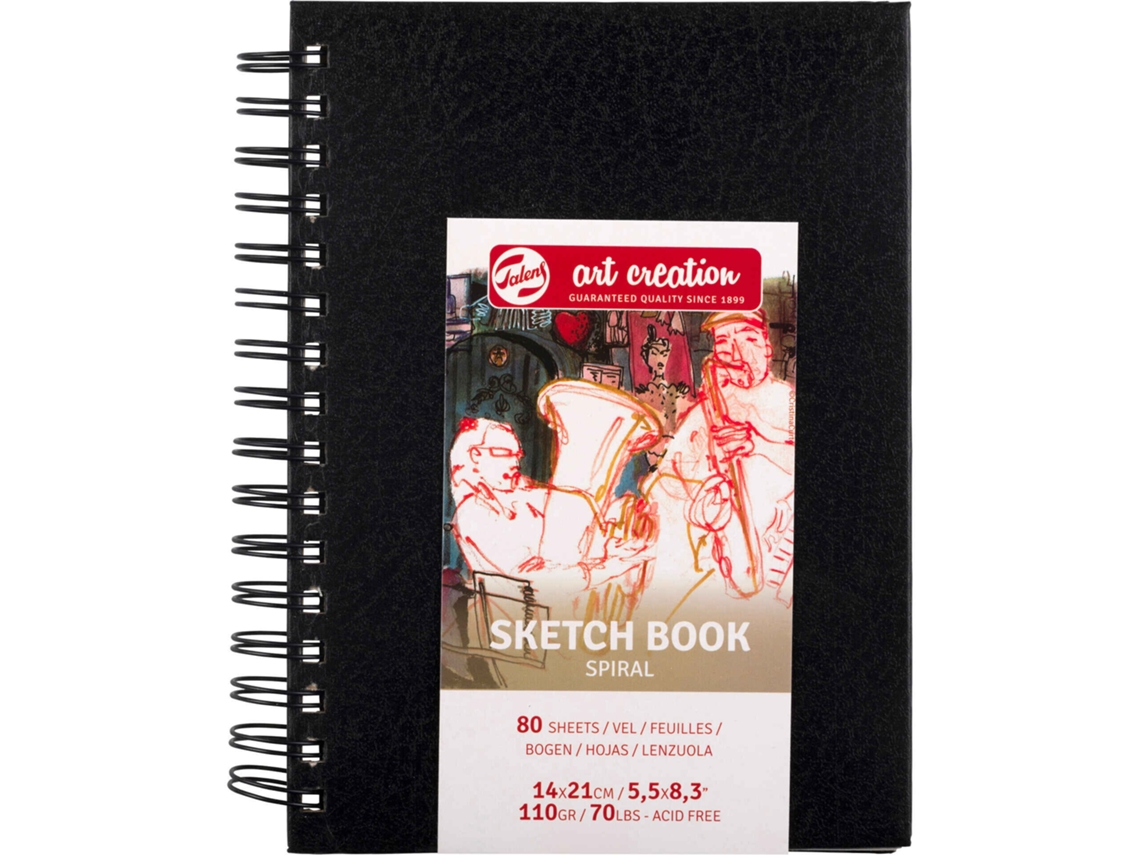 Caderno Para Desenho Espiral Capa Dura Talens