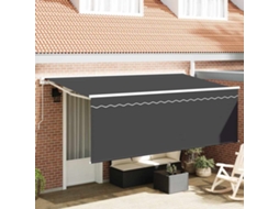 Vidaxl Toldo Retrátil Creme 350 X 200 Cm Poliéster E Alumínio