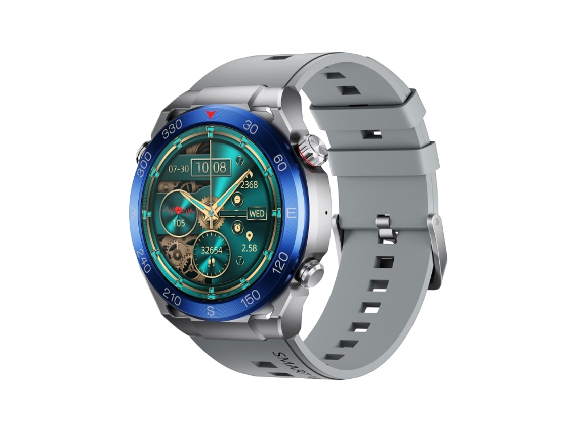 (prateado) Smartwatch Esportivo À Prova D'água Ip67 De 1,43 Polegadas Com Pulseira Em Silicone