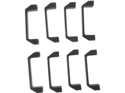 Gadpiparty Conjunto De 8-puxadores Quadrados Nylon Preto Para Portas, Guarda Roupas E Armários Ideal Para Casa Puxadores
