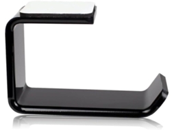 Suporte Para Casque Em Acrílico Noir Com Forma Em L, Acessório Elegante Com Ruban Adhésif Double - Face,