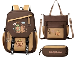 Mochila Impermeável Com Estojo Combinando, Ideal Para Escola Meninos. Perfeita Meninas, Meninos, Estudantes,