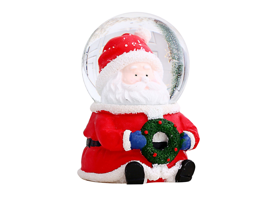 Bola de Neve de Natal com Luz e Mudança de Cor LAXISCREED, Grande Velho com Cristal