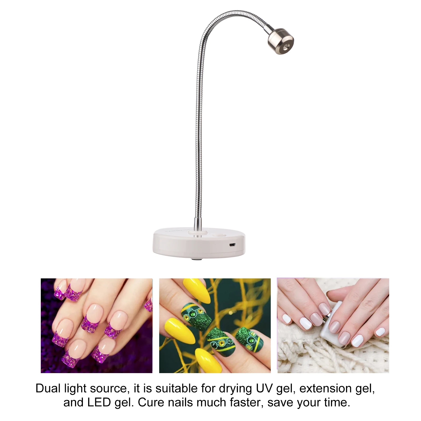 Mini Lâmpada Uv Led Para Unhas, Secador De Esmalte Em Gel, Lâmpada De Cura, Lâmpada De Terapia Uv Led Para Unhas, Ferramentas Para Nail Art