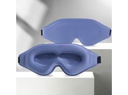 Máscara De Dormir Para Homem E Mulher proteção Contra As Pestanas Sem Pressão, Ideal Para Viagens De Avião. Azul Hexinyigjly