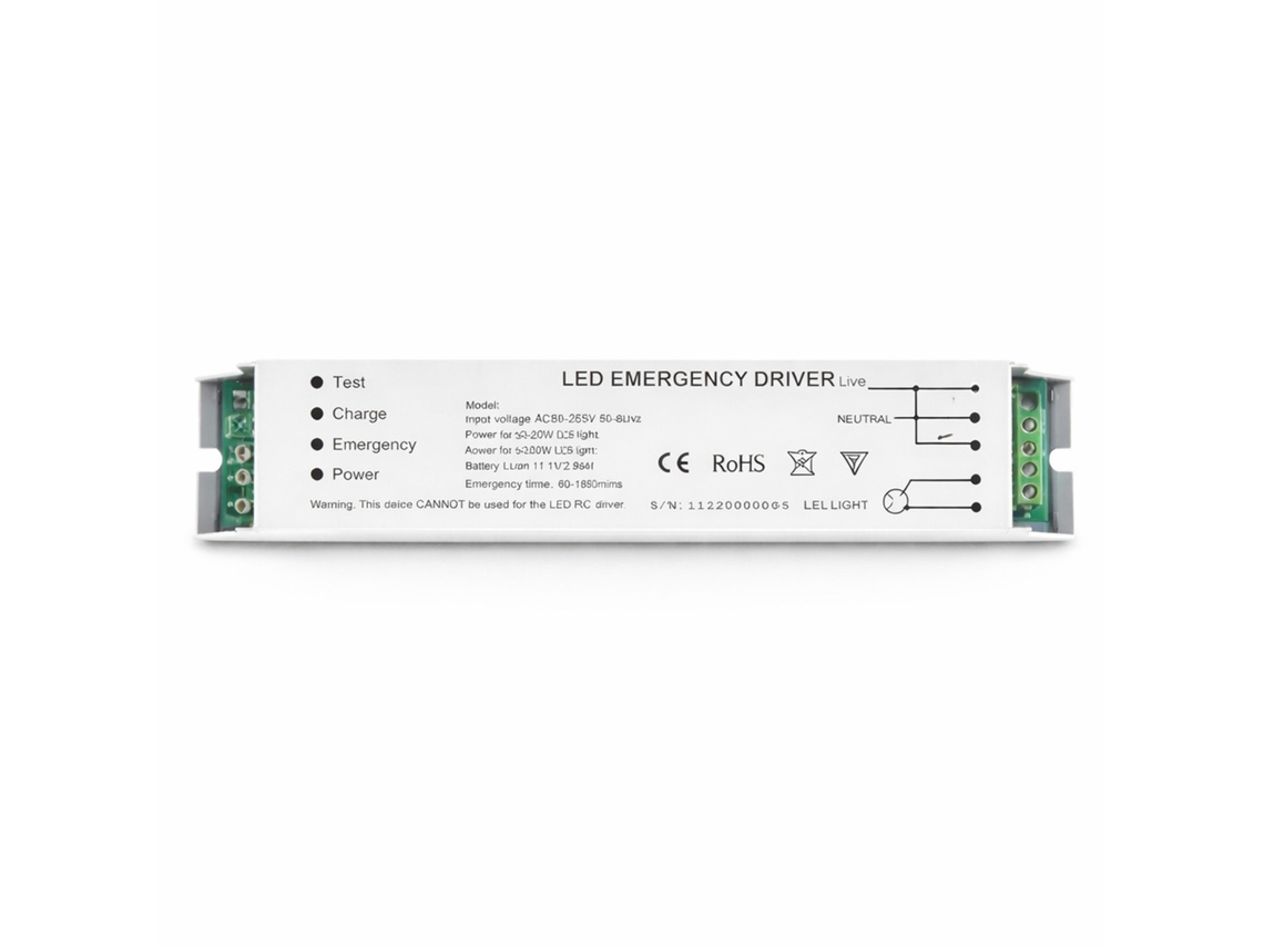 Driver De Emergência Para Tubos E Ecrãs Led Até 20 W 20 W