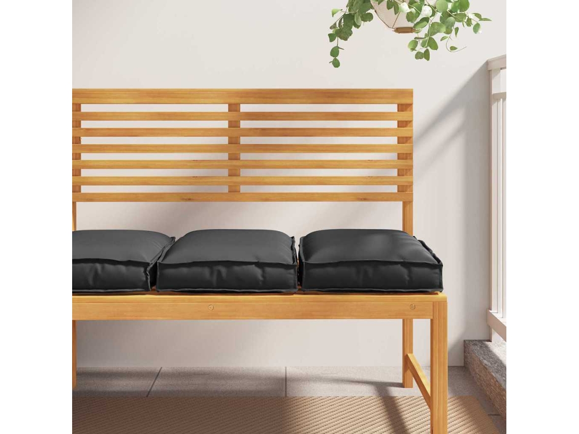 Vidaxl Almofada 2 Pcs Preto 40 X 40 X 8 Cm Tecido Oxford