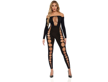 Bodystocking PINK LIPSTICK Preto (Tamanho único)