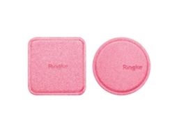 Capa Pele Sintética Ringke Mount Metal Plate 2X Pu Leather Covered Self-Adhesive Metal Plate Car Holders Rosa