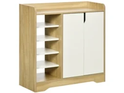 Sapateira Moderna Em Madeira Ideal Para Para Entrada Cor Branco Para Decoração E Funcionalidade Com Design Moderno E Prático Durável E Resistente