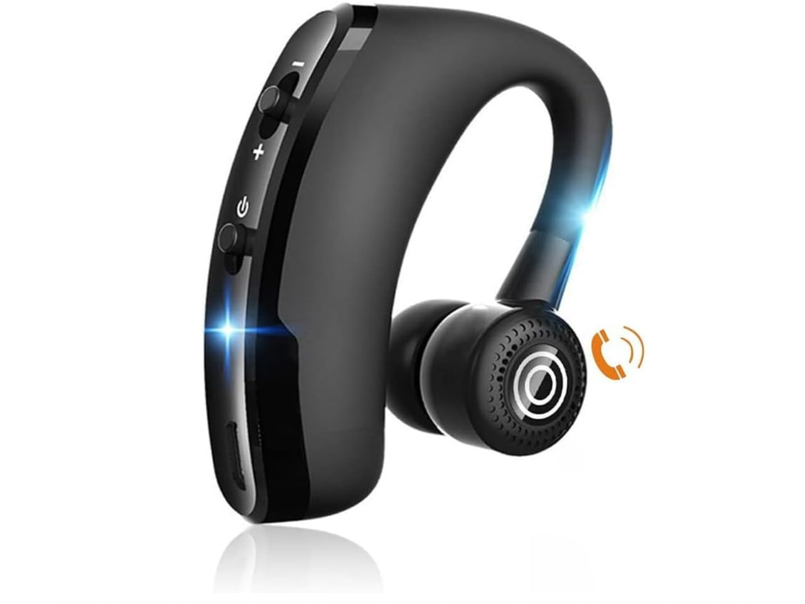 Fones Sem Fio 25h, Mono Bluetooth com Microfone Hd, Cvc8.0, Redução Ruído, Giratório 270°, Preto