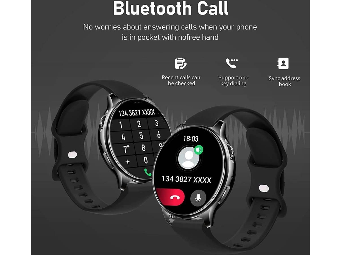 Smartwatch CHRONUS Y22 Preto Worten.pt