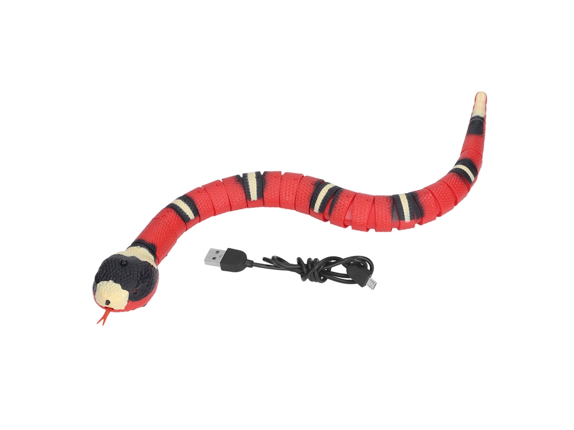 Ats juguete de Serpiente Control Remoto Inteligente Simulación Evitación de Obstáculos Electrónico para Gatsitos
