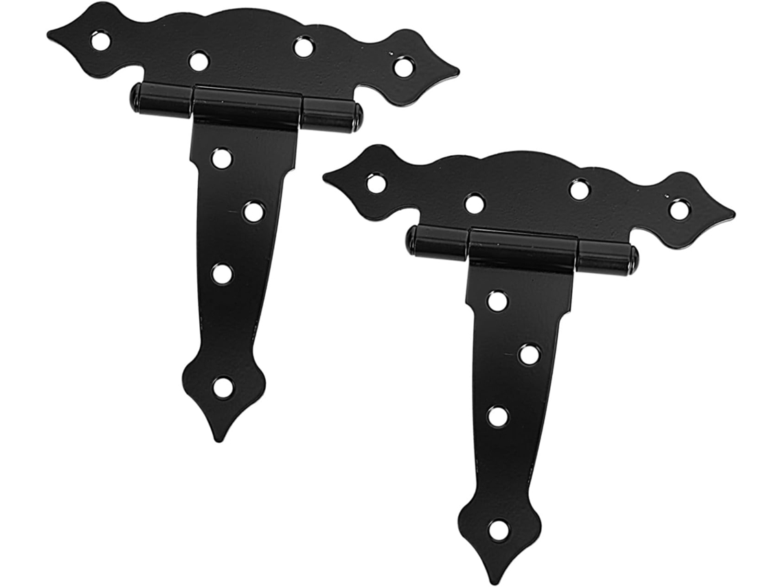 Dobradiças Decorativas Em Ferro Formato De T, Resistentes, Para