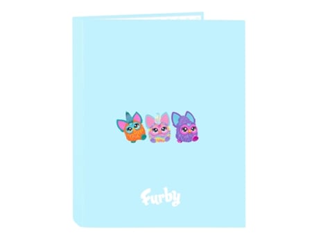 Pasta Furby Azul Celeste A4