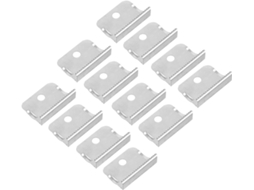 Cortador de fita adesiva Villcase, 12 peças, para mesa, lâmina serrilhada em aço inoxidável, base resistente.