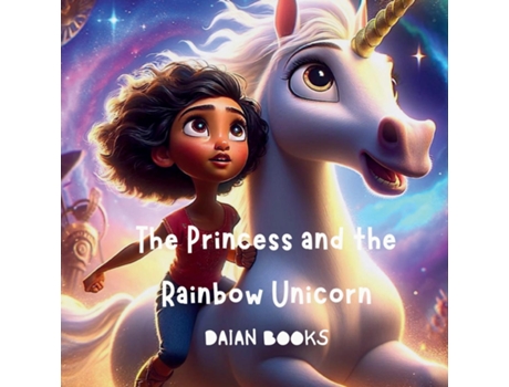 Livro The Princess and the Rainbow Unicorn de DAIAN BOOKS (Inglês)