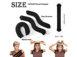 2026 3pcs Kit Rizos Sin Calor para Pelo Largo Rodillos para Dormir Overnight Herramientas de Peinado Diy